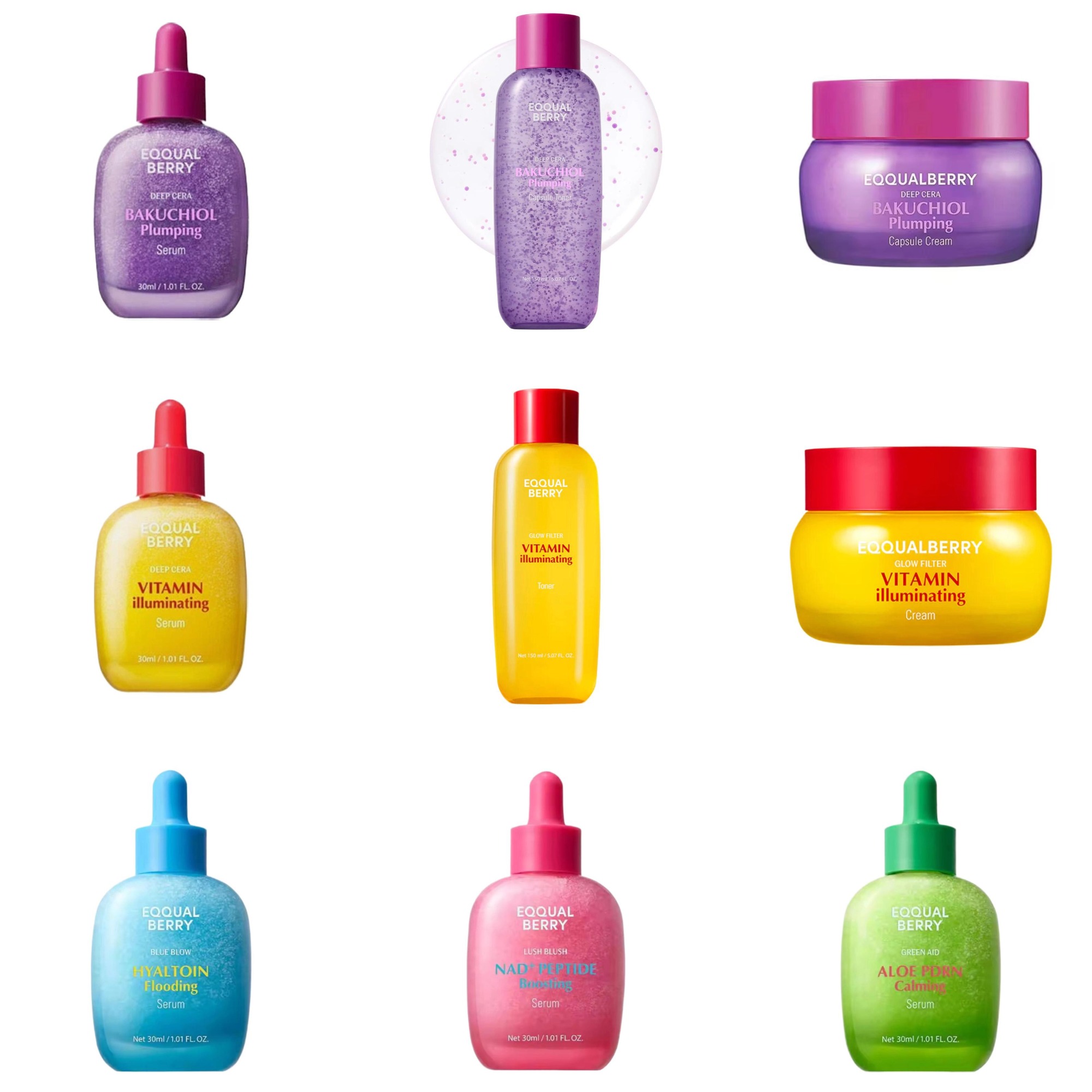 Luxury Skincare Brands - เซรั่มบำรุงผิวหน้า EQQUALBERRY BAKUCHIOL Plumping Serum 5,000