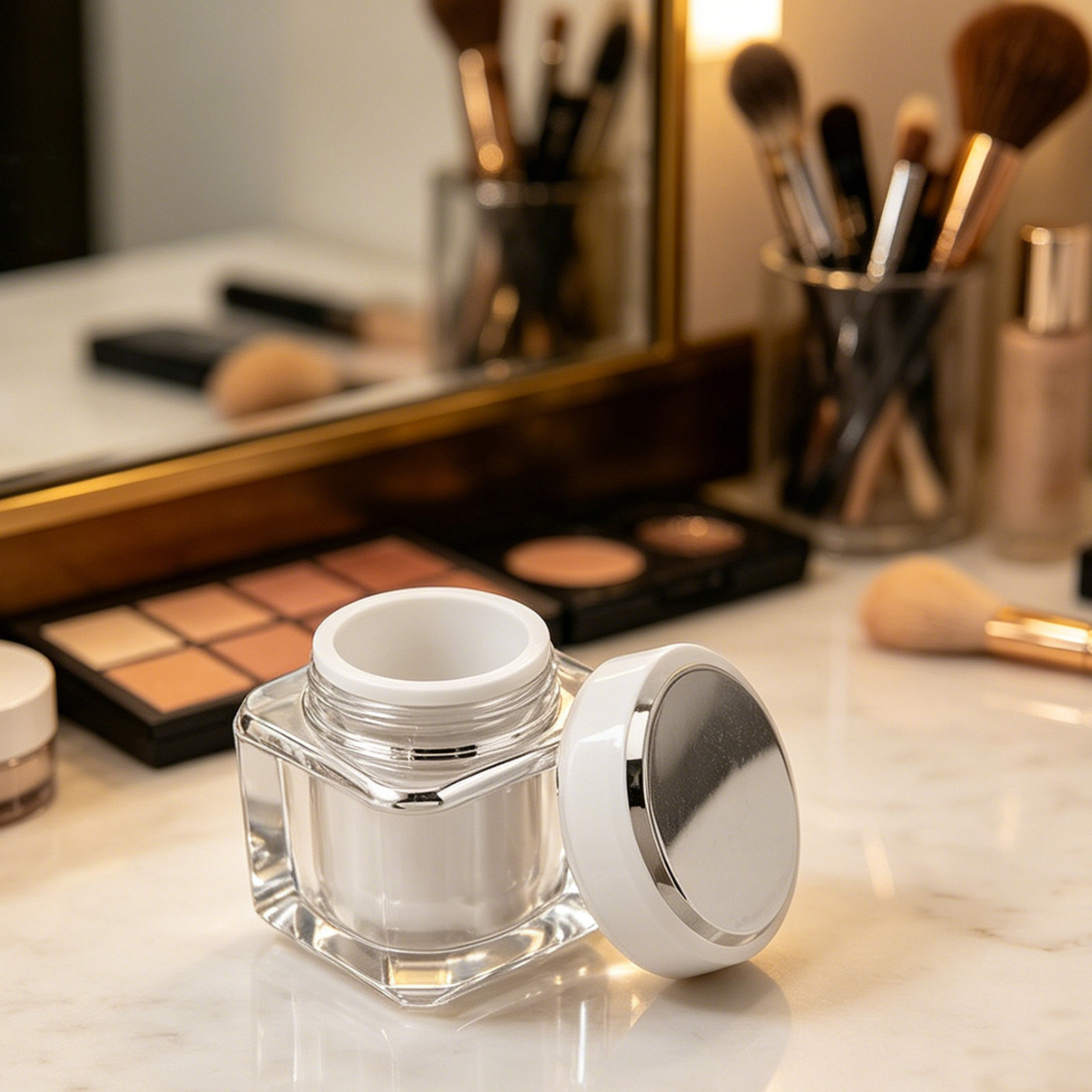 Luxury Skincare Packaging - ชุดขวดดูแลผิวหรูหราแบบเติมได้ ขวดแก้วหัวหยดสำหรับน้ำมันหอมระเหย เซรั่มบำรุงผิวหน้า บรรจุภัณฑ์ระดับมืออาชีพ 30 มล.