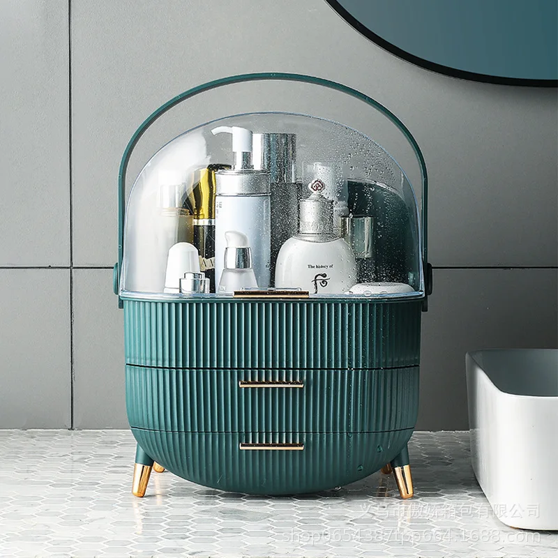 Luxury Skincare Tools - กล่องเก็บเครื่องสําอางและผลิตภัณฑ์บํารุงผิวสุดหรู, ตู้เก็บของในห้องนอน, ที่เก็บเครื่องสําอางที่ทันสมัยและเรียบง่าย