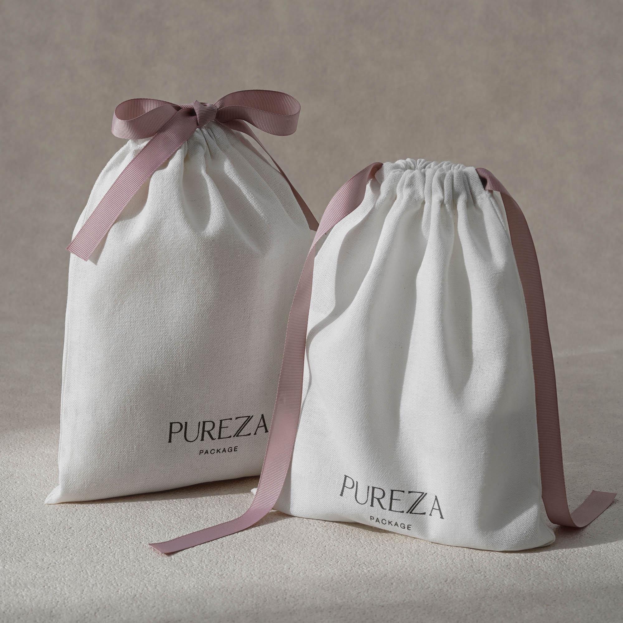 ถุงผ้าฝ้ายแบบมีเชือกผูก เป็นมิ - Luxury Skincare Packaging บทวิจารณ์และราคา