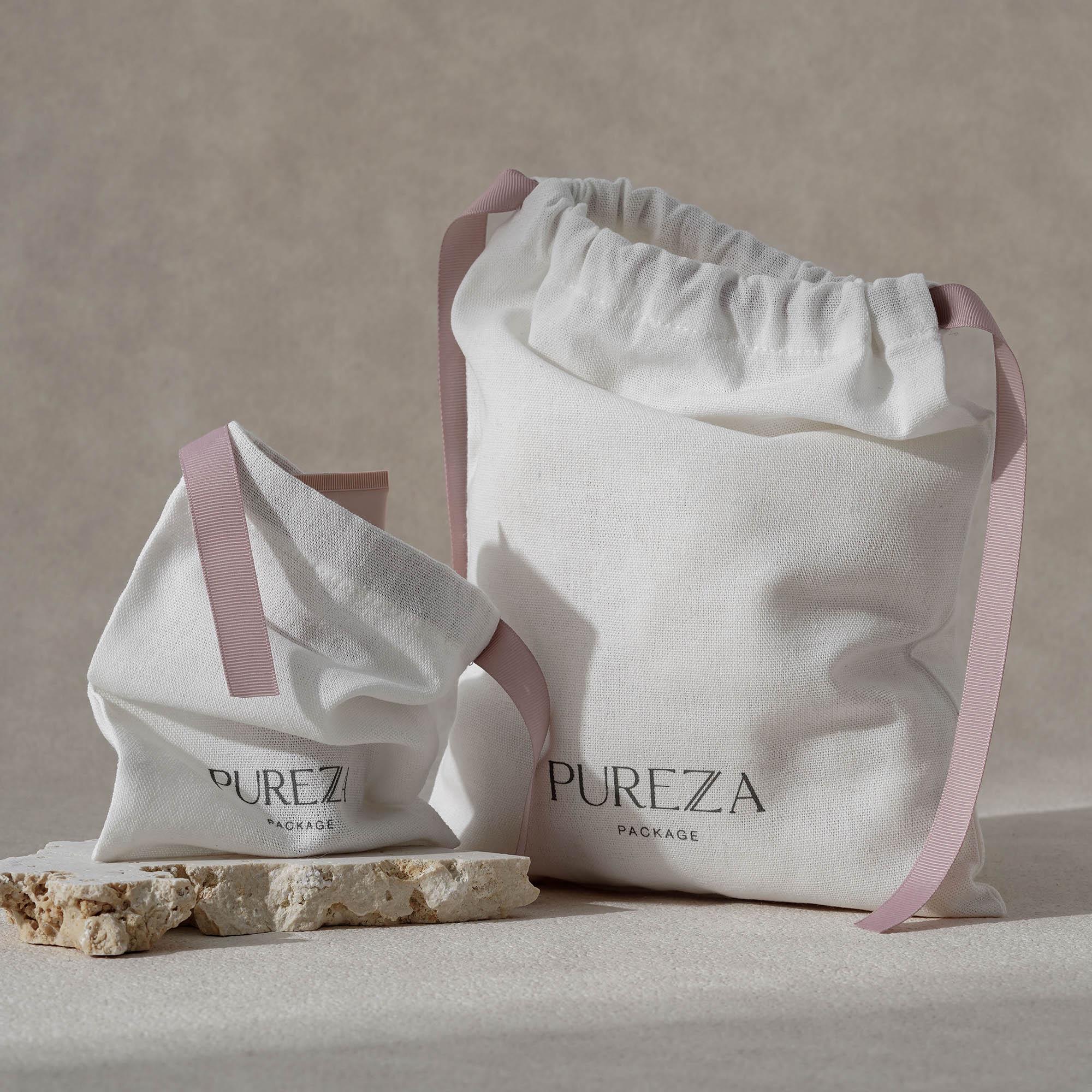 ถุงผ้าฝ้ายแบบมีเชือกผูก เป็นมิ - Luxury Skincare Packaging บทวิจารณ์และราคา